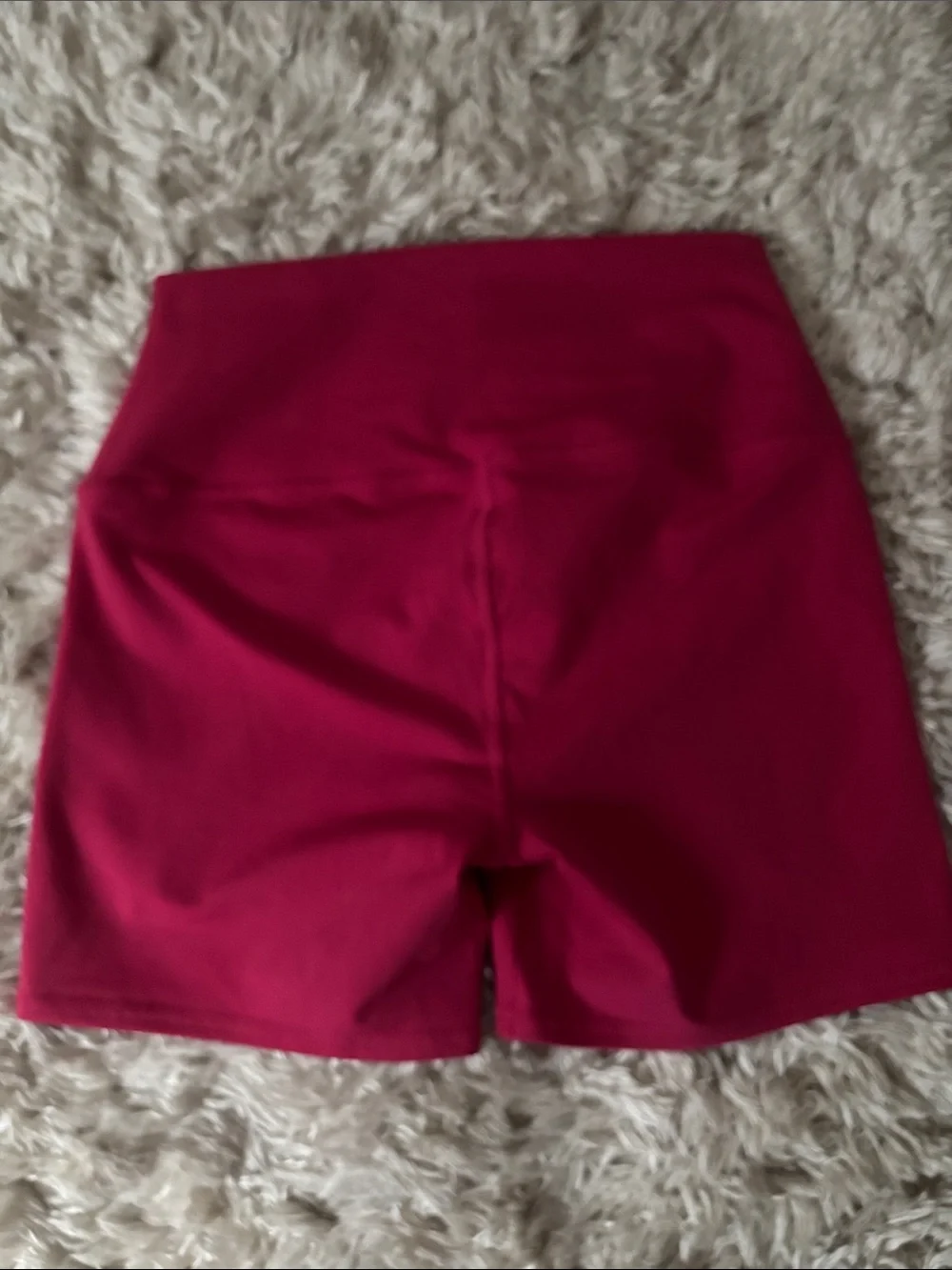ALO Yoga High-Rise Performance Bike Shorts - Raspberry Red size small